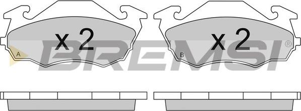 Bremsi BP2738 - Комплект спирачно феродо, дискови спирачки vvparts.bg