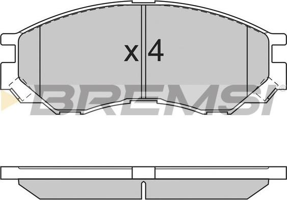 Bremsi BP2775 - Комплект спирачно феродо, дискови спирачки vvparts.bg