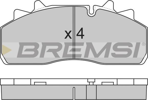 Bremsi BP7318 - Комплект спирачно феродо, дискови спирачки vvparts.bg