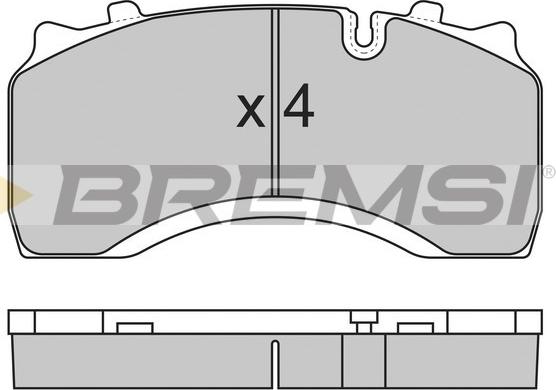 Bremsi BP7313 - Комплект спирачно феродо, дискови спирачки vvparts.bg