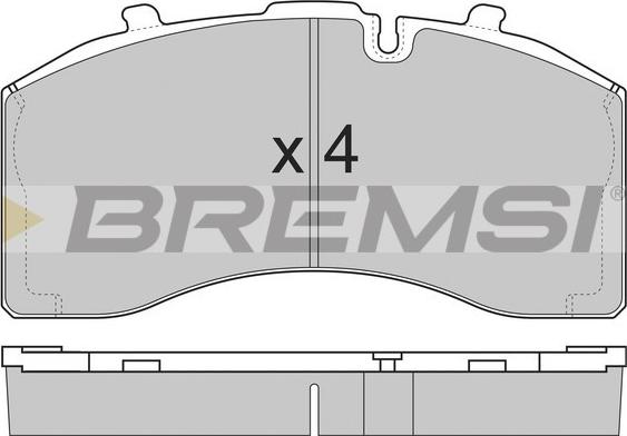 Bremsi BP7330 - Комплект спирачно феродо, дискови спирачки vvparts.bg