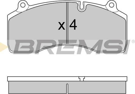 Bremsi BP7333 - Комплект спирачно феродо, дискови спирачки vvparts.bg