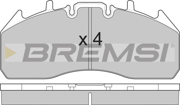 Bremsi BP7326 - Комплект спирачно феродо, дискови спирачки vvparts.bg