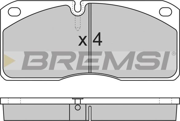 Bremsi BP7258 - Комплект спирачно феродо, дискови спирачки vvparts.bg