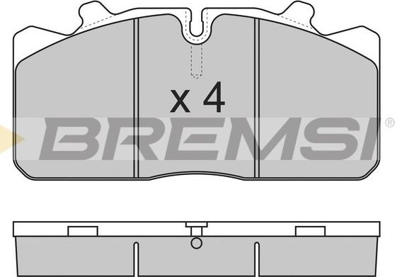 Bremsi BP7285 - Комплект спирачно феродо, дискови спирачки vvparts.bg