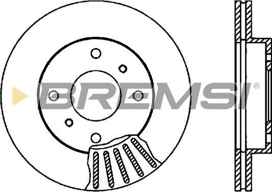 Bremsi CD6260V - Спирачен диск vvparts.bg