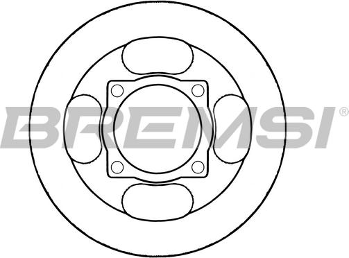 Bremsi CD7917S - Спирачен диск vvparts.bg