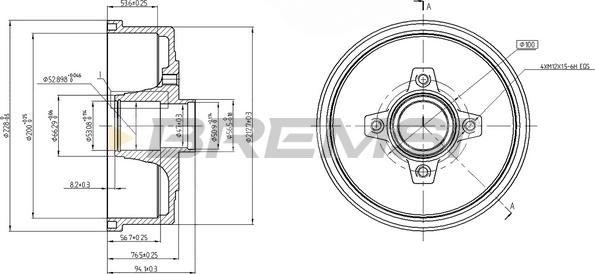 Bremsi CR5601 - Спирачен барабан vvparts.bg