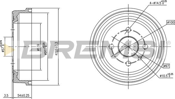 Bremsi CR5137 - Спирачен барабан vvparts.bg