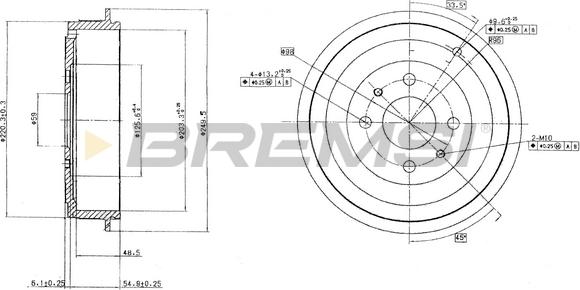 Bremsi CR5264 - Спирачен барабан vvparts.bg