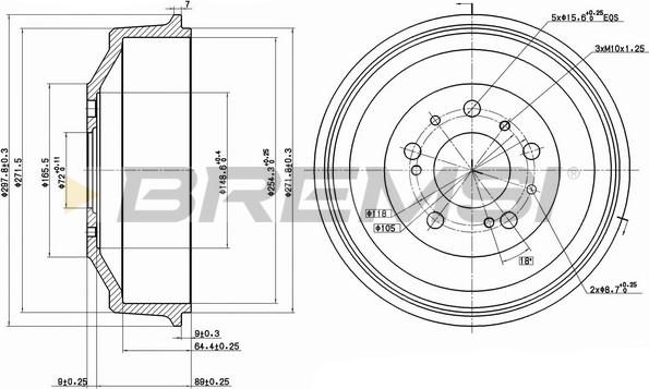 Bremsi CR5261 - Спирачен барабан vvparts.bg