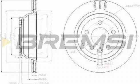 Bremsi DBB698V - Спирачен диск vvparts.bg