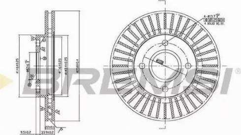 Bremsi DBB072V - Спирачен диск vvparts.bg