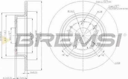 Bremsi DBB776S - Спирачен диск vvparts.bg