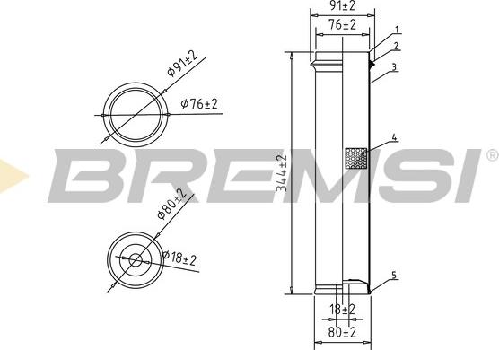 Bremsi FA2186 - Въздушен филтър vvparts.bg