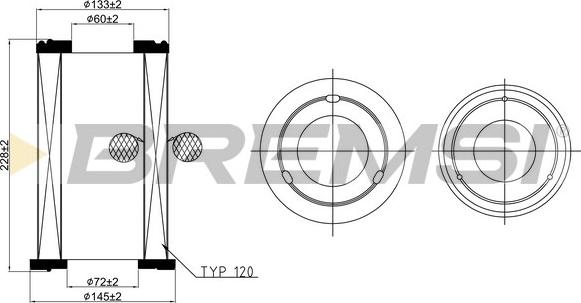 Bremsi FA2346 - Въздушен филтър vvparts.bg