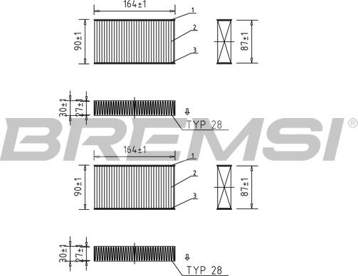 Bremsi FC0425 - Филтър купе (поленов филтър) vvparts.bg
