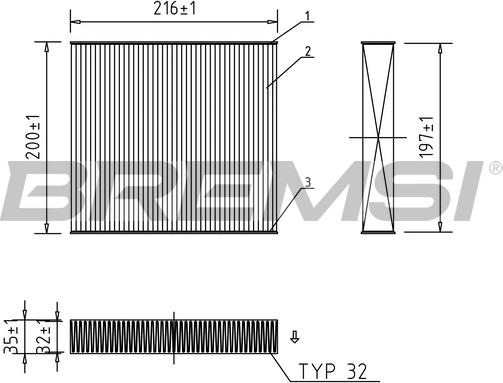 Bremsi FC0078 - Филтър купе (поленов филтър) vvparts.bg