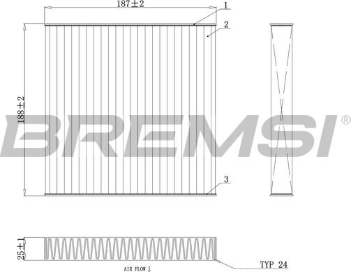 Bremsi FC0892A - Филтър купе (поленов филтър) vvparts.bg