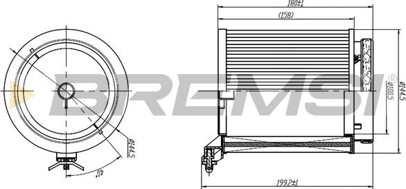 Bremsi FC1950 - Филтър купе (поленов филтър) vvparts.bg