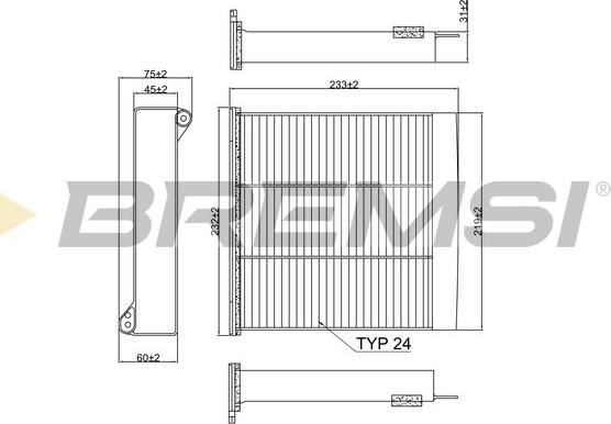 Bremsi FC2417 - Филтър купе (поленов филтър) vvparts.bg