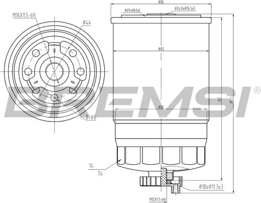 Bremsi FE0049 - Горивен филтър vvparts.bg