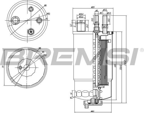 Bremsi FE0050 - Горивен филтър vvparts.bg