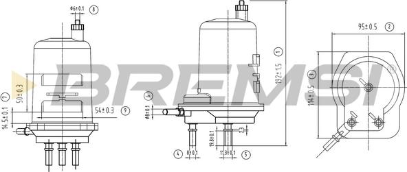 Bremsi FE0060 - Горивен филтър vvparts.bg