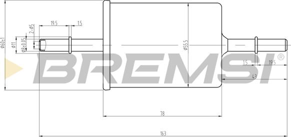 Bremsi FE0062 - Горивен филтър vvparts.bg