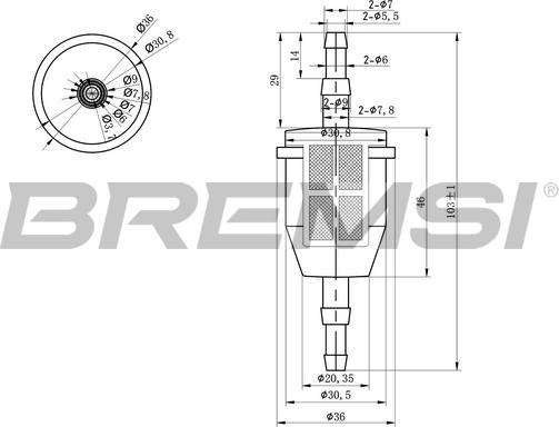 Bremsi FE0034 - Горивен филтър vvparts.bg