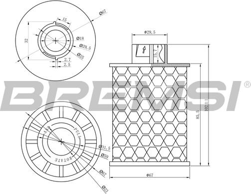 Bremsi FE0150 - Горивен филтър vvparts.bg