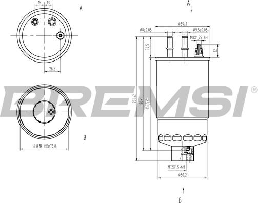 Bremsi FE0158 - Горивен филтър vvparts.bg