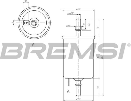 Bremsi FE0844 - Горивен филтър vvparts.bg