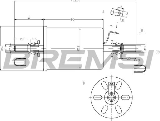 Bremsi FE0845 - Горивен филтър vvparts.bg