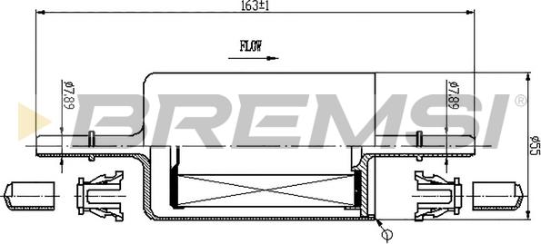 Bremsi FE0846 - Горивен филтър vvparts.bg