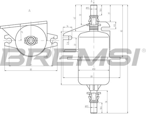 Bremsi FE0842 - Горивен филтър vvparts.bg