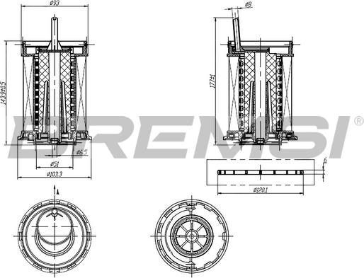 Bremsi FE0806 - Горивен филтър vvparts.bg