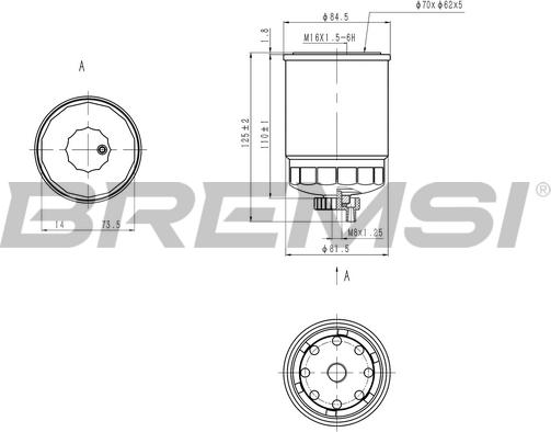 Bremsi FE0801 - Горивен филтър vvparts.bg