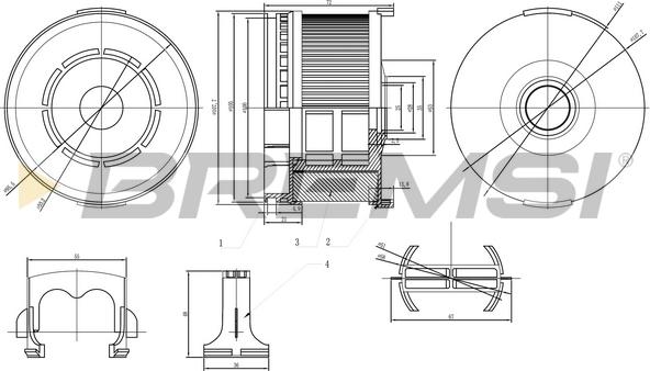 Bremsi FE0808 - Горивен филтър vvparts.bg