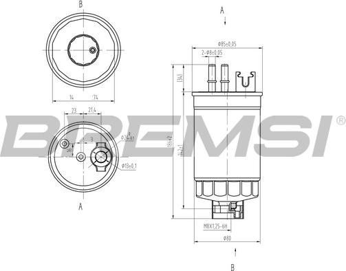 Bremsi FE0812 - Горивен филтър vvparts.bg