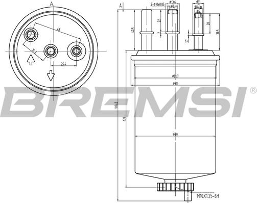 Bremsi FE0828 - Горивен филтър vvparts.bg
