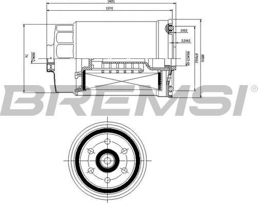 Bremsi FE0822 - Горивен филтър vvparts.bg