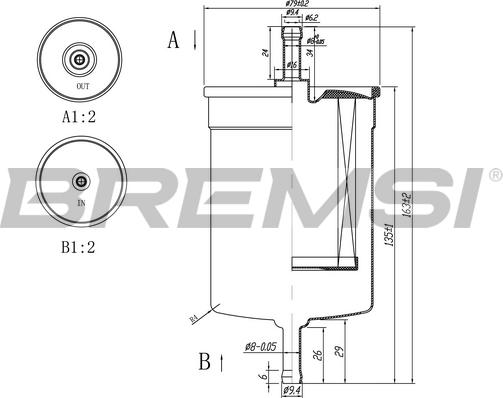 Bremsi FE0395 - Горивен филтър vvparts.bg