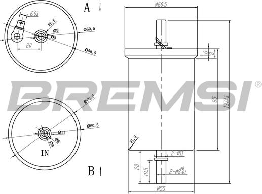 Bremsi FE0390 - Горивен филтър vvparts.bg