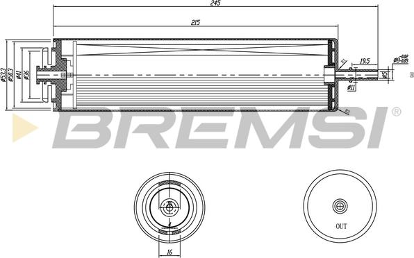 Bremsi FE0353 - Горивен филтър vvparts.bg