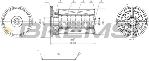 Bremsi FE0360 - Горивен филтър vvparts.bg