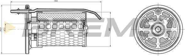 Bremsi FE0362 - Горивен филтър vvparts.bg