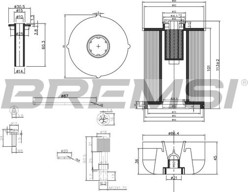 Bremsi FE0337 - Горивен филтър vvparts.bg