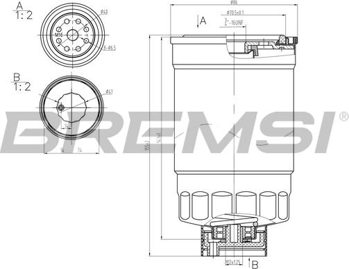 Bremsi FE0379 - Горивен филтър vvparts.bg