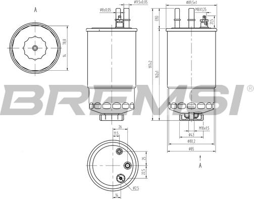 Bremsi FE0373 - Горивен филтър vvparts.bg